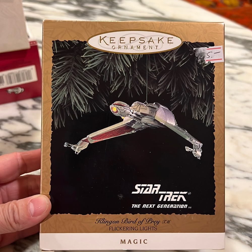 Hallmark. Keepsake ornament star trek the next generation Klingon bird of prey.